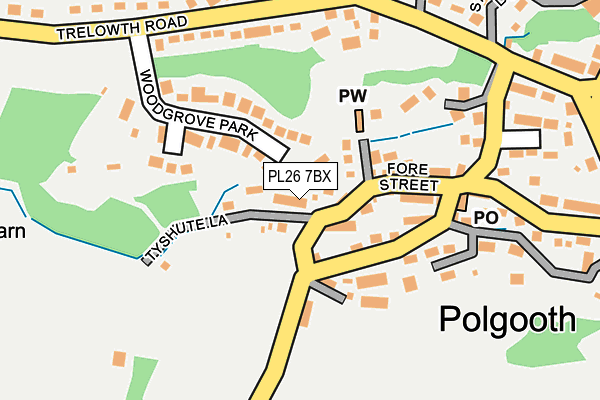 PL26 7BX map - OS OpenMap – Local (Ordnance Survey)