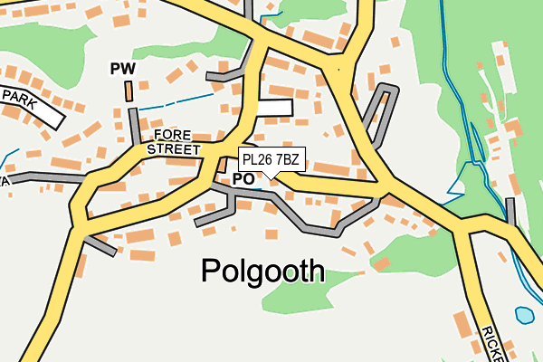 PL26 7BZ map - OS OpenMap – Local (Ordnance Survey)