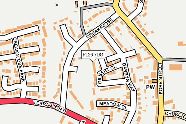 PL26 7DG map - OS OpenMap – Local (Ordnance Survey)