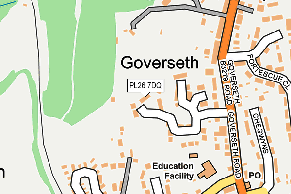 PL26 7DQ map - OS OpenMap – Local (Ordnance Survey)