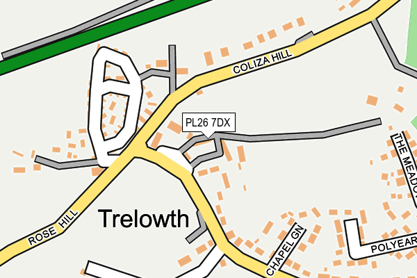 PL26 7DX map - OS OpenMap – Local (Ordnance Survey)