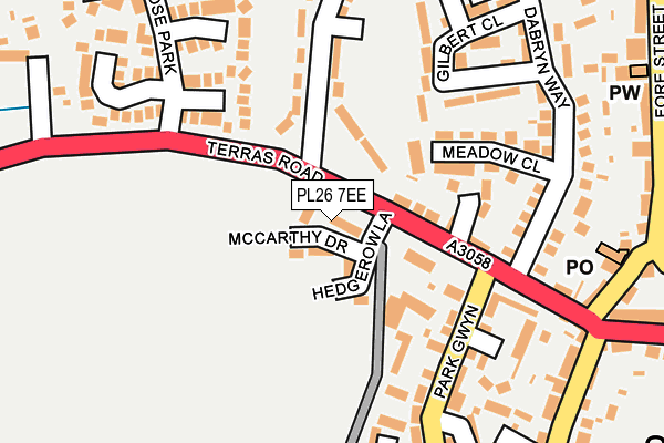 PL26 7EE map - OS OpenMap – Local (Ordnance Survey)