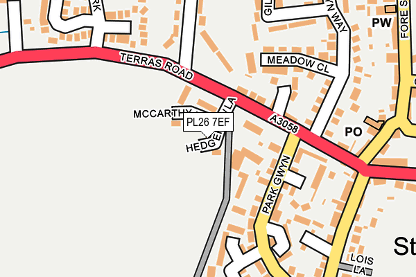 PL26 7EF map - OS OpenMap – Local (Ordnance Survey)