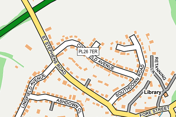 PL26 7ER map - OS OpenMap – Local (Ordnance Survey)