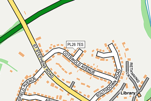 PL26 7ES map - OS OpenMap – Local (Ordnance Survey)