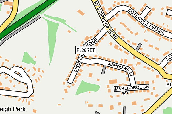 PL26 7ET map - OS OpenMap – Local (Ordnance Survey)