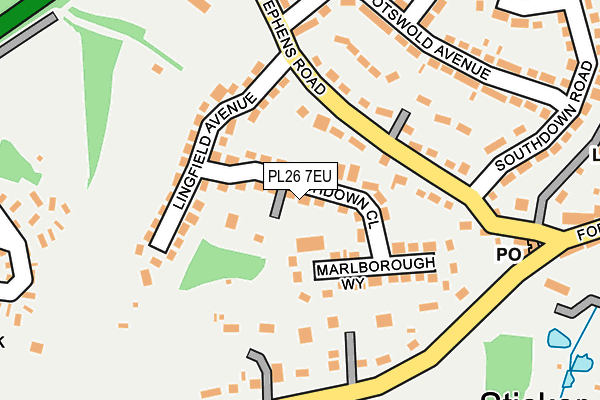 PL26 7EU map - OS OpenMap – Local (Ordnance Survey)