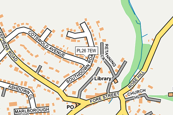 PL26 7EW map - OS OpenMap – Local (Ordnance Survey)