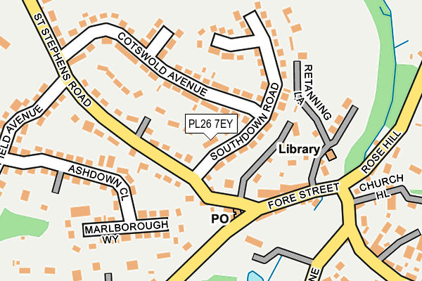 PL26 7EY map - OS OpenMap – Local (Ordnance Survey)