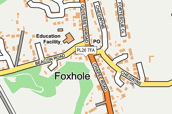 PL26 7FA map - OS OpenMap – Local (Ordnance Survey)