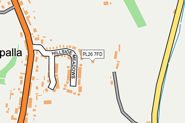 PL26 7FD map - OS OpenMap – Local (Ordnance Survey)