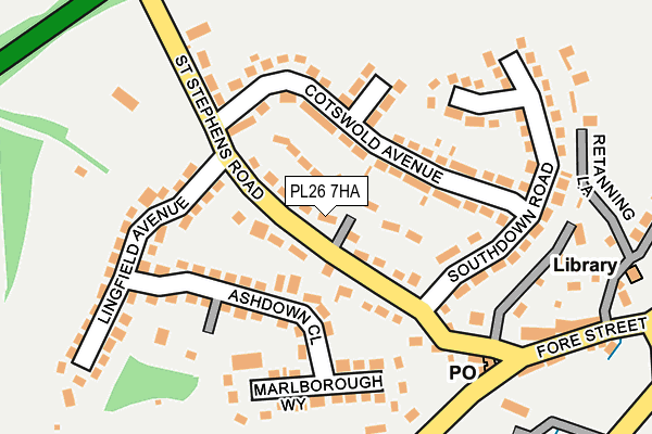 PL26 7HA map - OS OpenMap – Local (Ordnance Survey)