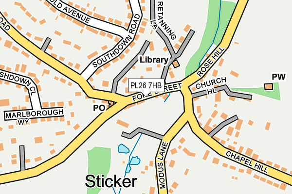 PL26 7HB map - OS OpenMap – Local (Ordnance Survey)