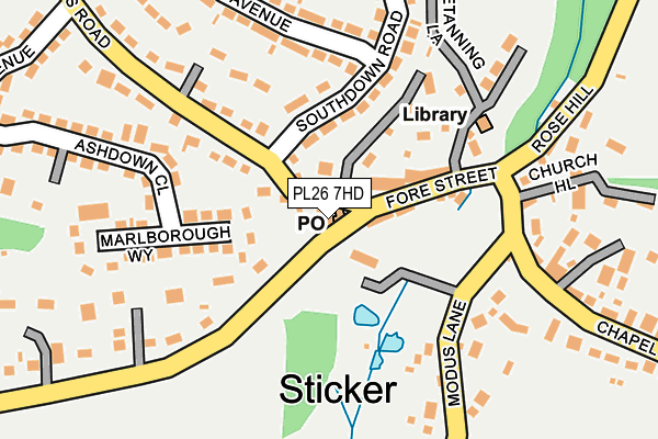 PL26 7HD map - OS OpenMap – Local (Ordnance Survey)