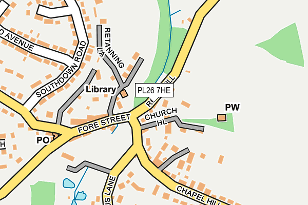 PL26 7HE map - OS OpenMap – Local (Ordnance Survey)