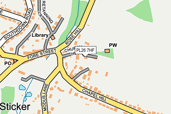 PL26 7HF map - OS OpenMap – Local (Ordnance Survey)