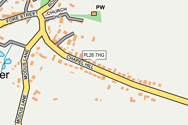 PL26 7HG map - OS OpenMap – Local (Ordnance Survey)