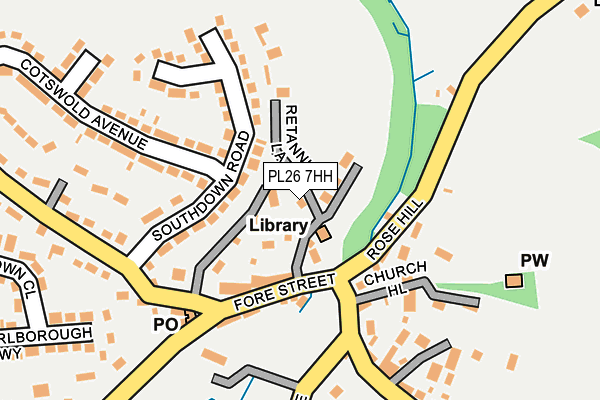 PL26 7HH map - OS OpenMap – Local (Ordnance Survey)