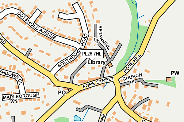 PL26 7HL map - OS OpenMap – Local (Ordnance Survey)