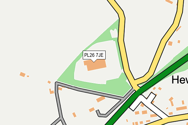 PL26 7JE map - OS OpenMap – Local (Ordnance Survey)