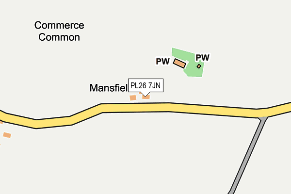 PL26 7JN map - OS OpenMap – Local (Ordnance Survey)