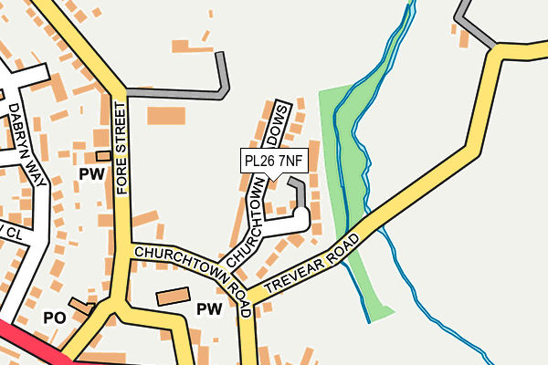 PL26 7NF map - OS OpenMap – Local (Ordnance Survey)