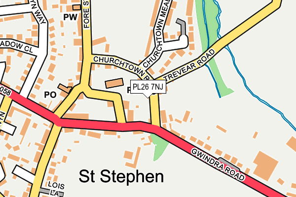PL26 7NJ map - OS OpenMap – Local (Ordnance Survey)