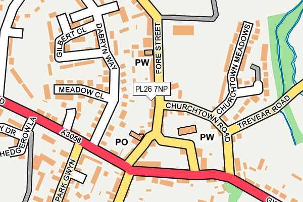 PL26 7NP map - OS OpenMap – Local (Ordnance Survey)