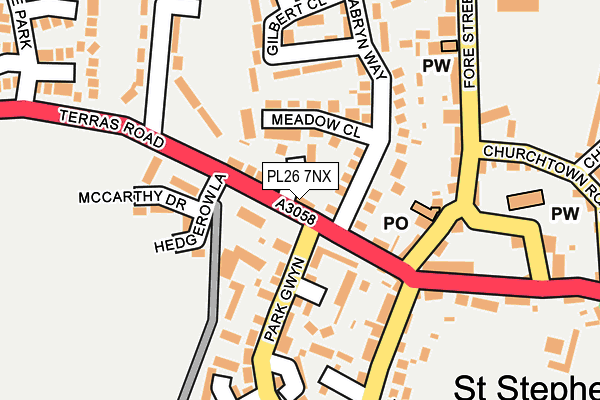 PL26 7NX map - OS OpenMap – Local (Ordnance Survey)
