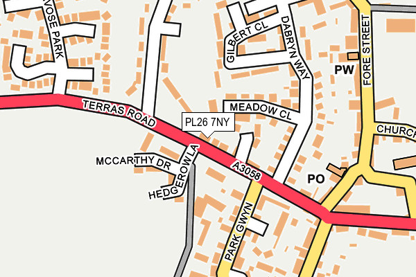 PL26 7NY map - OS OpenMap – Local (Ordnance Survey)