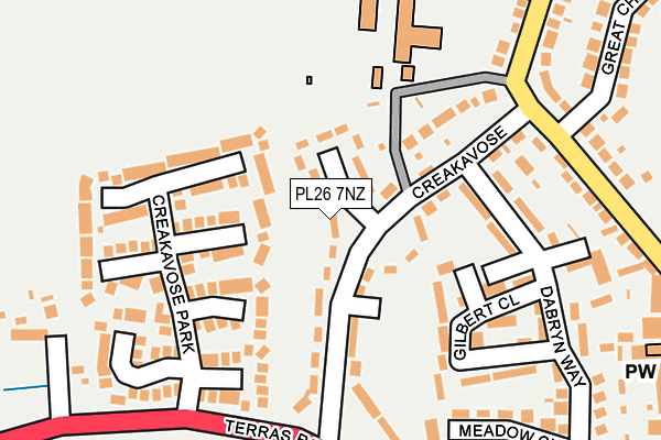 PL26 7NZ map - OS OpenMap – Local (Ordnance Survey)