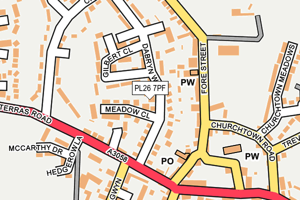 PL26 7PF map - OS OpenMap – Local (Ordnance Survey)