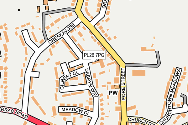 PL26 7PG map - OS OpenMap – Local (Ordnance Survey)