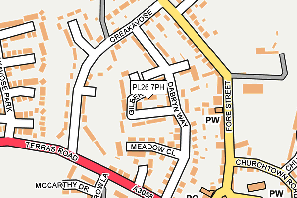 PL26 7PH map - OS OpenMap – Local (Ordnance Survey)