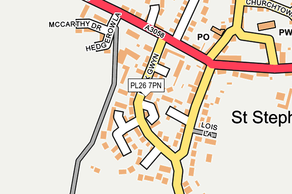 PL26 7PN map - OS OpenMap – Local (Ordnance Survey)