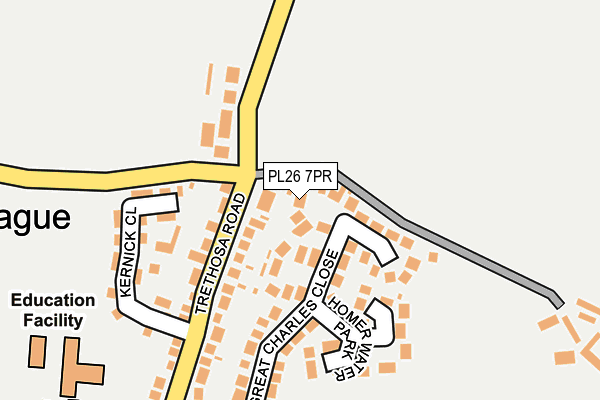 PL26 7PR map - OS OpenMap – Local (Ordnance Survey)