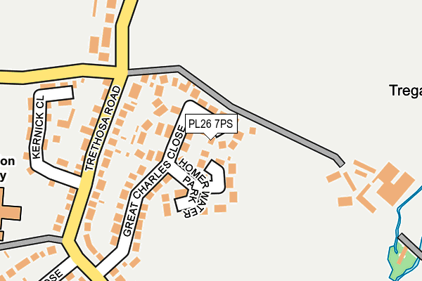 PL26 7PS map - OS OpenMap – Local (Ordnance Survey)