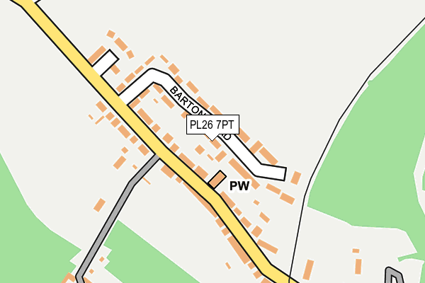 PL26 7PT map - OS OpenMap – Local (Ordnance Survey)