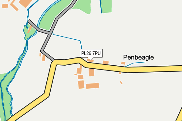 PL26 7PU map - OS OpenMap – Local (Ordnance Survey)