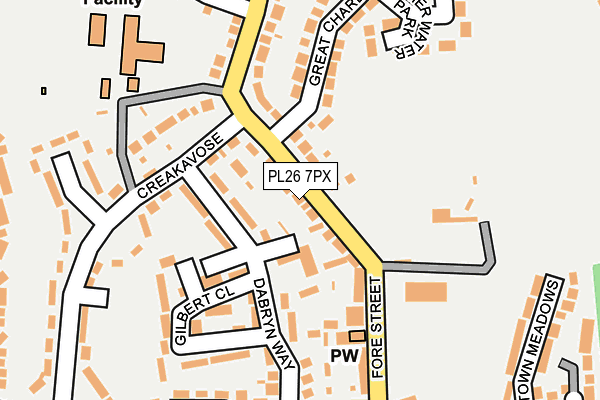 PL26 7PX map - OS OpenMap – Local (Ordnance Survey)