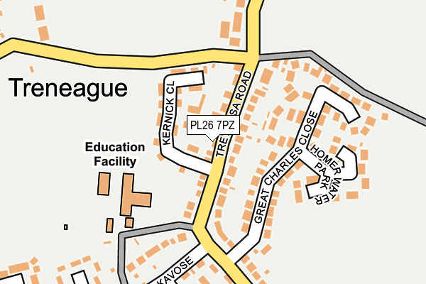 PL26 7PZ map - OS OpenMap – Local (Ordnance Survey)