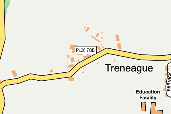 PL26 7QB map - OS OpenMap – Local (Ordnance Survey)