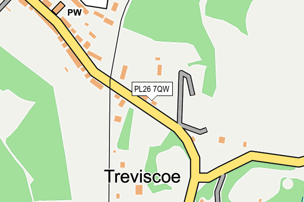 PL26 7QW map - OS OpenMap – Local (Ordnance Survey)