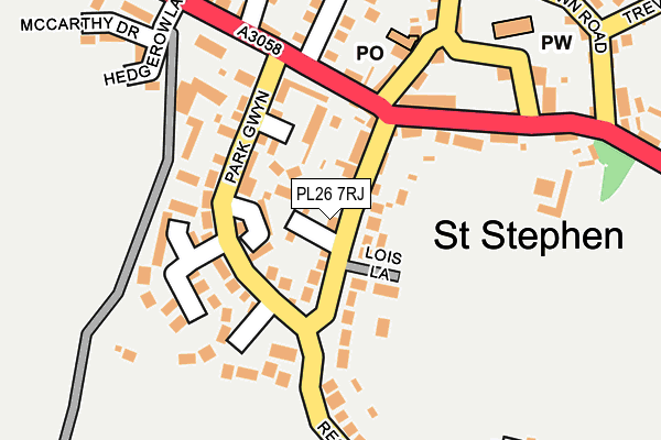 PL26 7RJ map - OS OpenMap – Local (Ordnance Survey)
