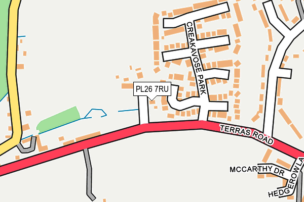 PL26 7RU map - OS OpenMap – Local (Ordnance Survey)