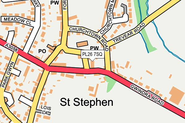 PL26 7SQ map - OS OpenMap – Local (Ordnance Survey)