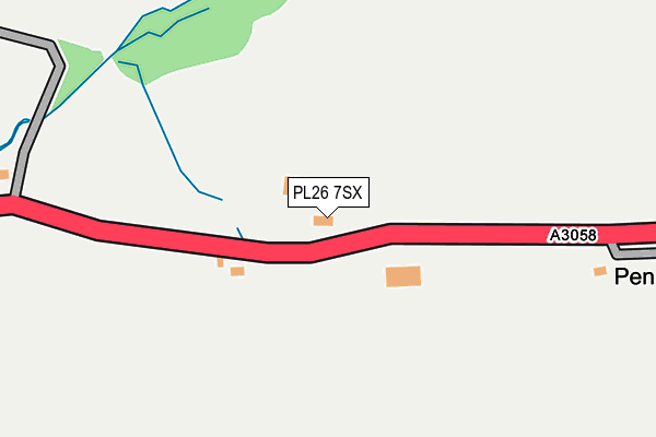 PL26 7SX map - OS OpenMap – Local (Ordnance Survey)