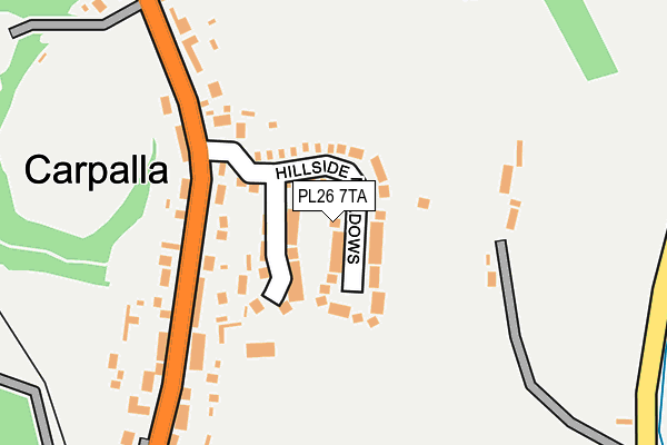 PL26 7TA map - OS OpenMap – Local (Ordnance Survey)