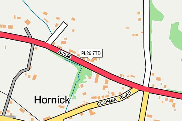 PL26 7TD map - OS OpenMap – Local (Ordnance Survey)