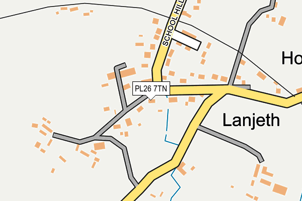 PL26 7TN map - OS OpenMap – Local (Ordnance Survey)